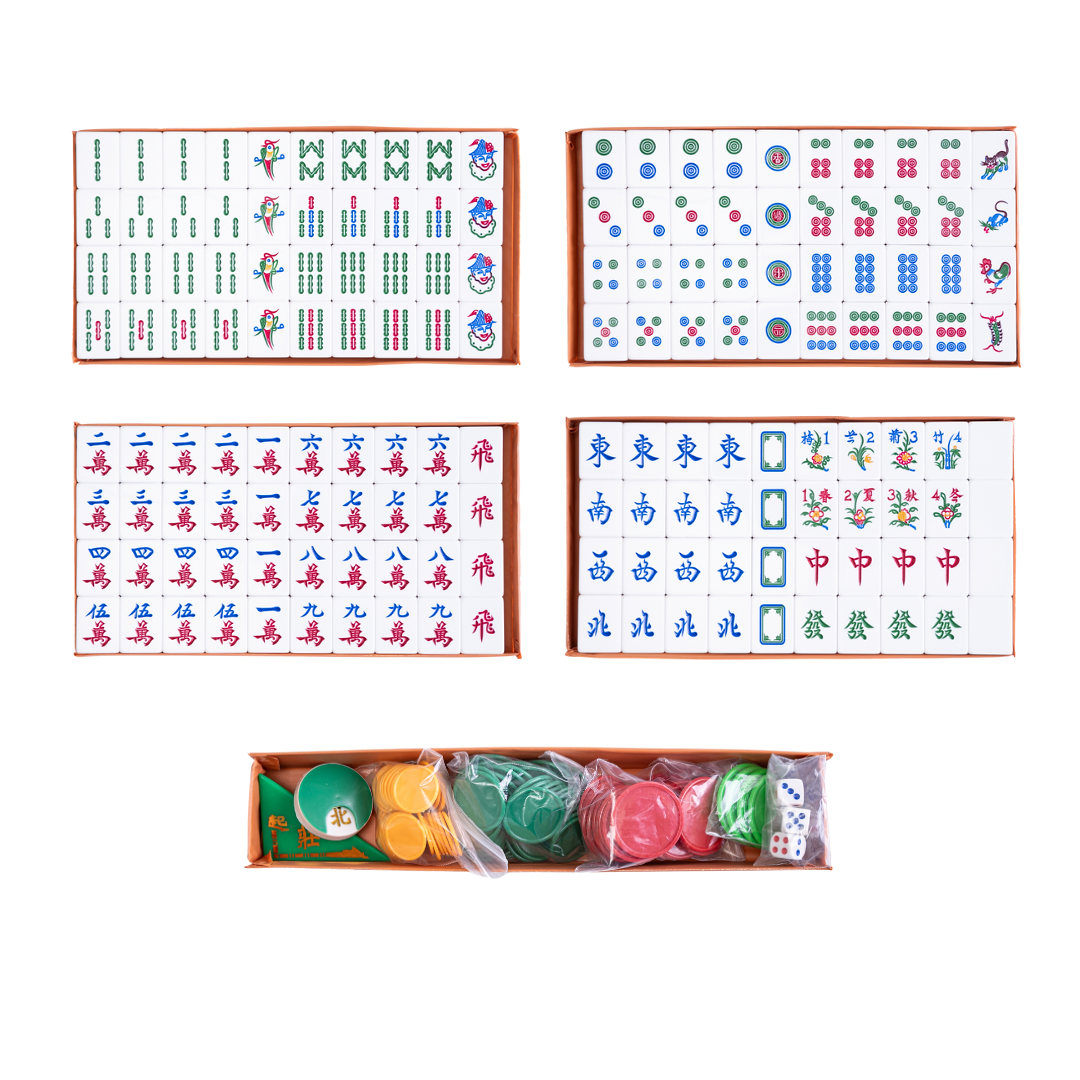 Mahjong Tiles - Clear Jasmine