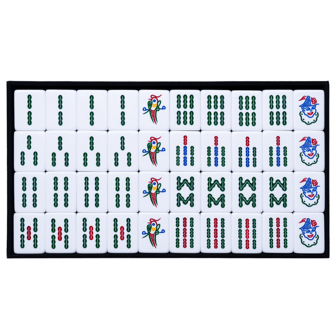 Mahjong Tiles - Clear Jasmine