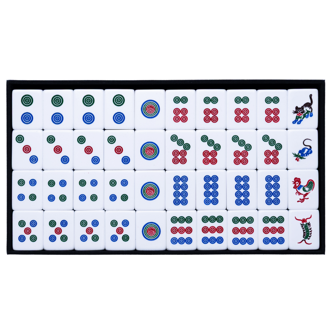Mahjong Tiles - Clear Jasmine
