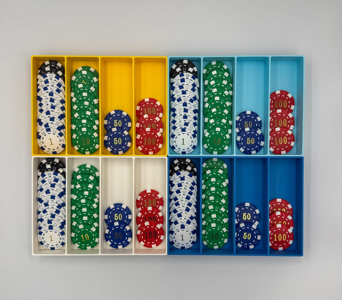 Mahjong Drawer Chips Holder - Bundle of 4