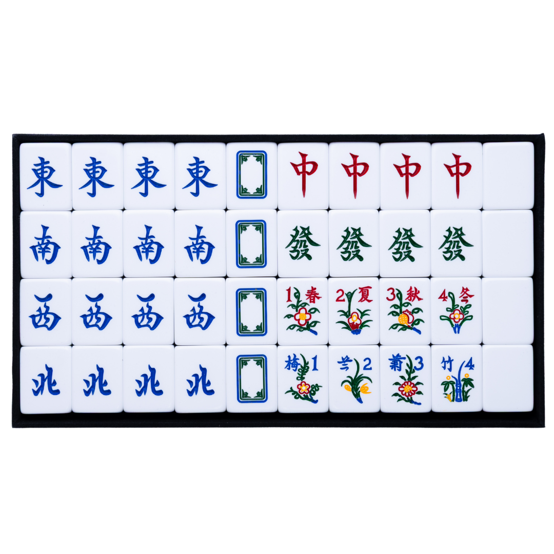 Mahjong Tiles - Clear Jasmine