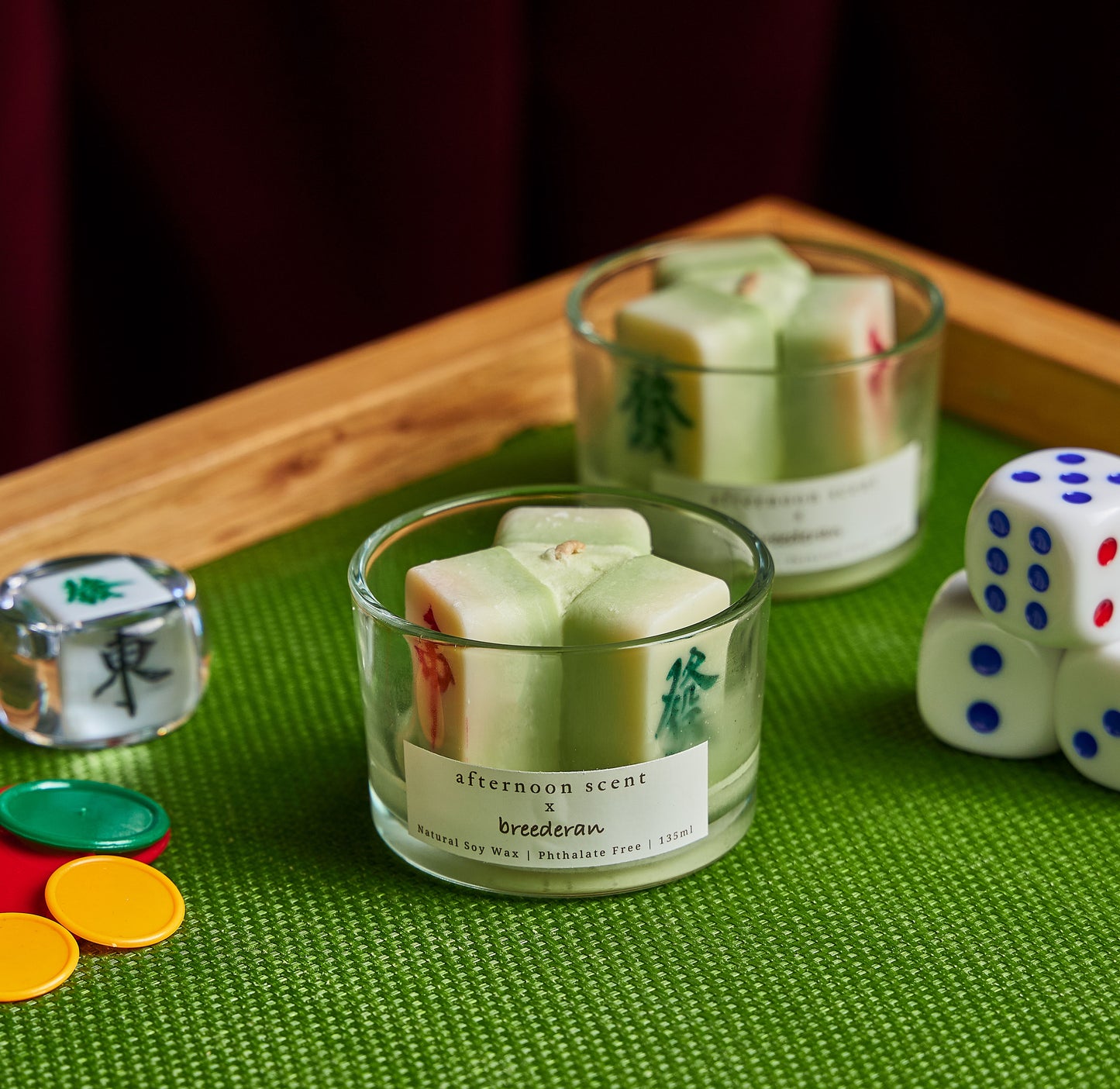 Mahjong Wax Candle