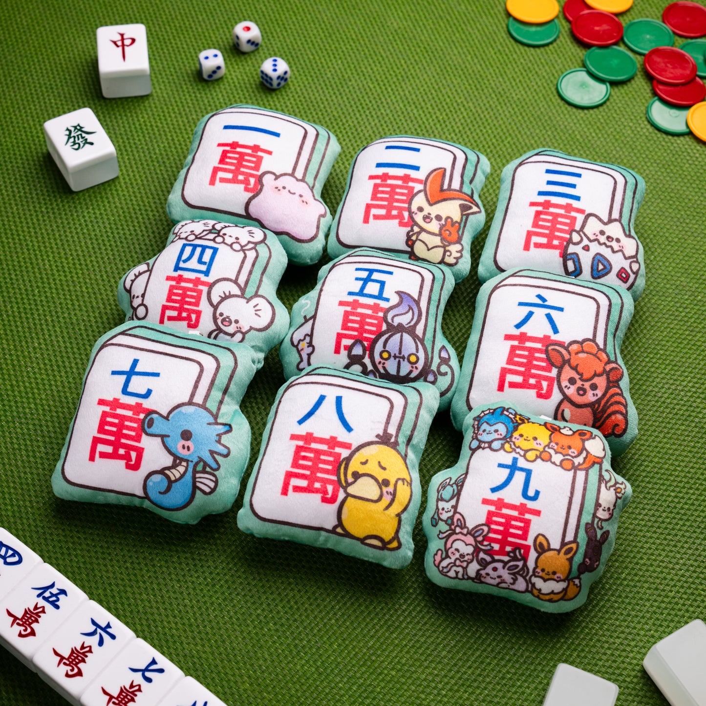 Mahjong Keychain - Million Character