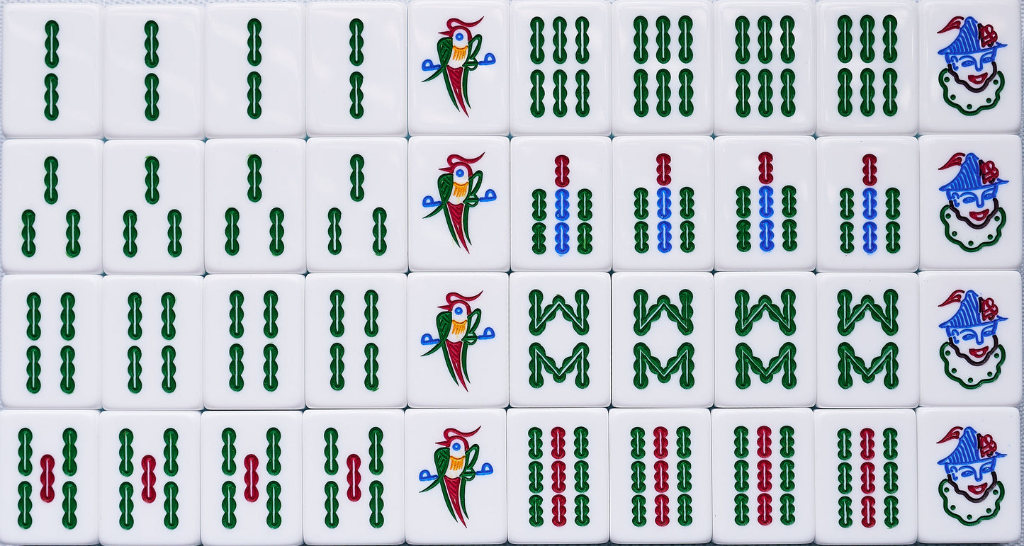 Mahjong Tiles - Silver Grey