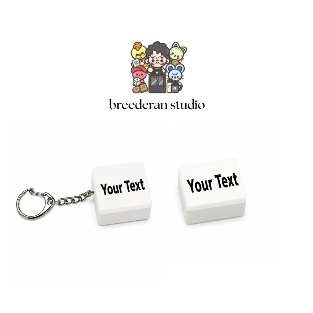 Personalize Engraved Tile Keychain