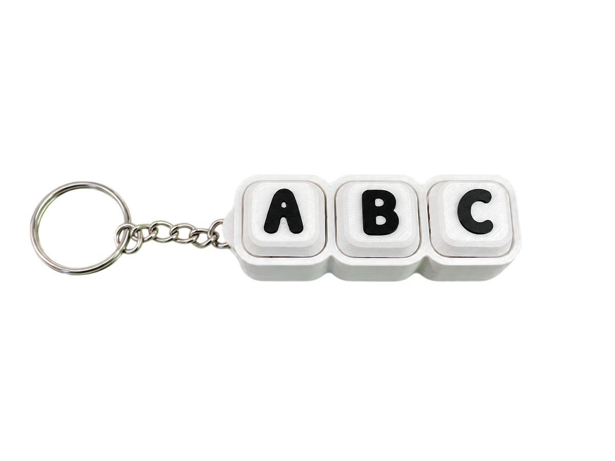 Custom 3D Printed Name Clicker Keychain