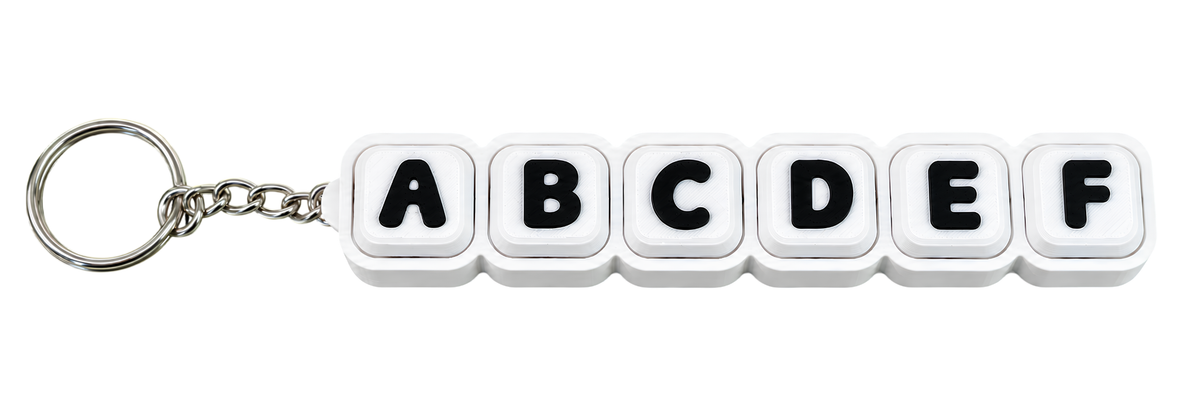 Custom 3D Printed Name Clicker Keychain