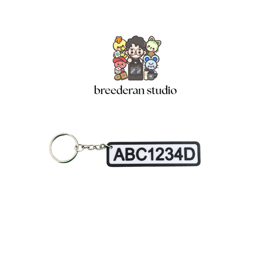 Personalize Carplate Keychain